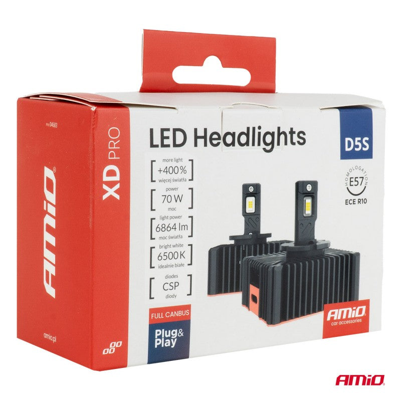 Becuri auto XD PRO D5S FULL CANBUS LED AMIO-04683