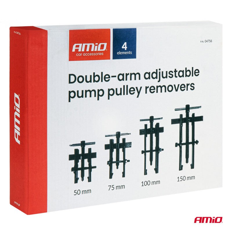 Kit extractor roată pompă reglabilă cu două brațe AMIO-04756