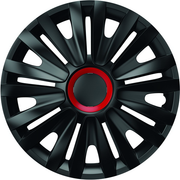 SET CAPACE ROTI 16` (R16) NEGRE CU INEL ROSU ROYAL