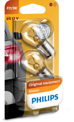 2 db-os jelzőizzó készlet P21/5W 12V (bliszter) PHILIPS