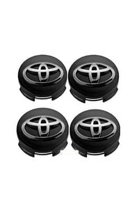 Toyota Set 4 capace jante 62mm Toyota, Negru