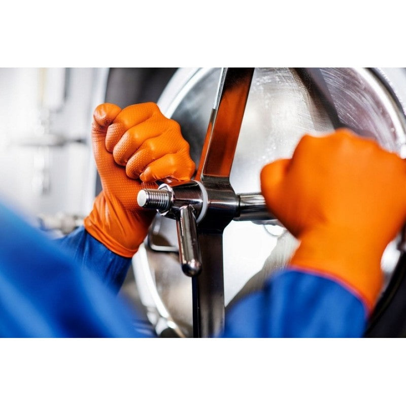 Mănuși Mercator GoGrip Orange nitril 50 buc, mărime XL