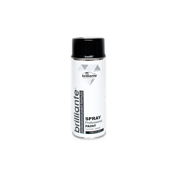 FÉNYES FEKETE SPRAY FESTÉK (RAL 9005) 400ml BRILLIANTE