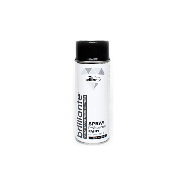 KÖZLEKEDÉSI FEKETE FÉNYES (RAL 9017) SPRAY FESTÉK 400ml BRILLIANTE