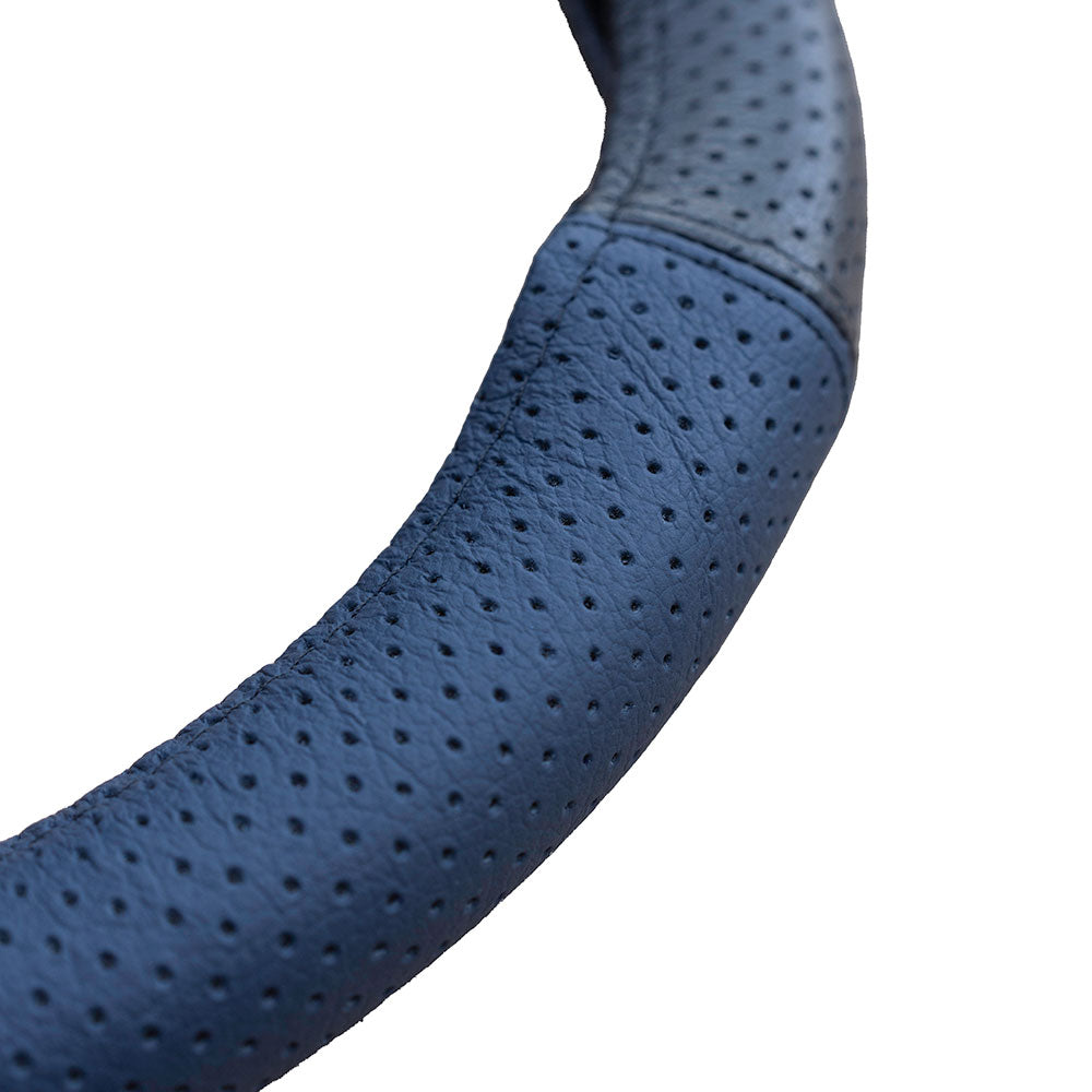 HUSA VOLAN PIELE NATURALA PERFORATA ALBASTRU 37-39 CM MEGA DRIVE