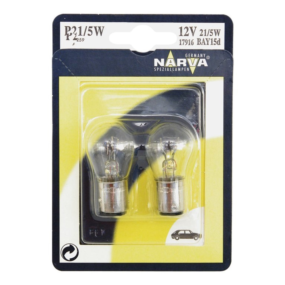 2 db-os izzókészlet P21/5W 12V bliszter Narva