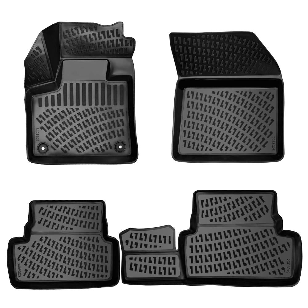 SET COVORASE AUTO CAUCIUC UMBRELLA PENTRU PEUGEOT 3008 II (EXCEPTIE HYBRID) 2016-2023