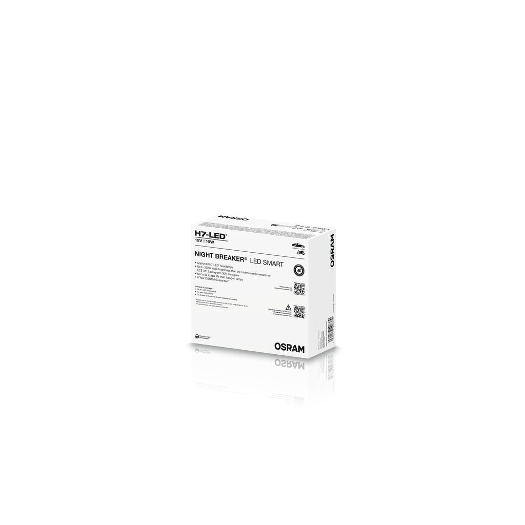 2 db Night Breaker LED intelligens H7 izzó +330% RAR jóváhagyású doboz