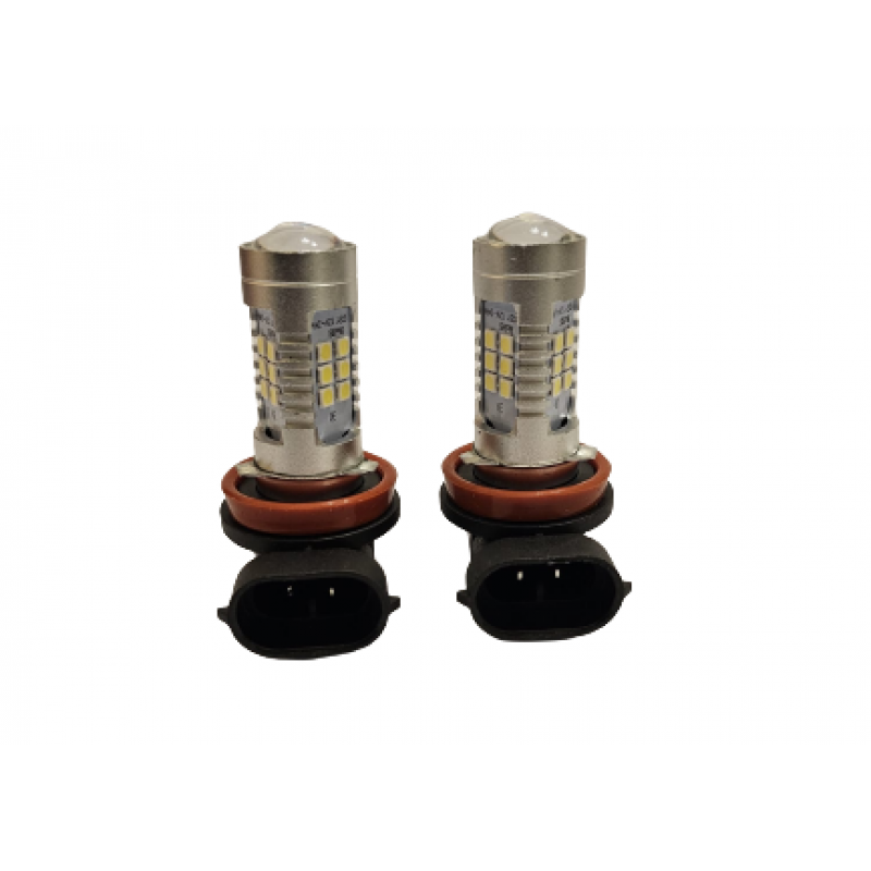 Set 2 becuri auto HB3 cu lupa 21 smd