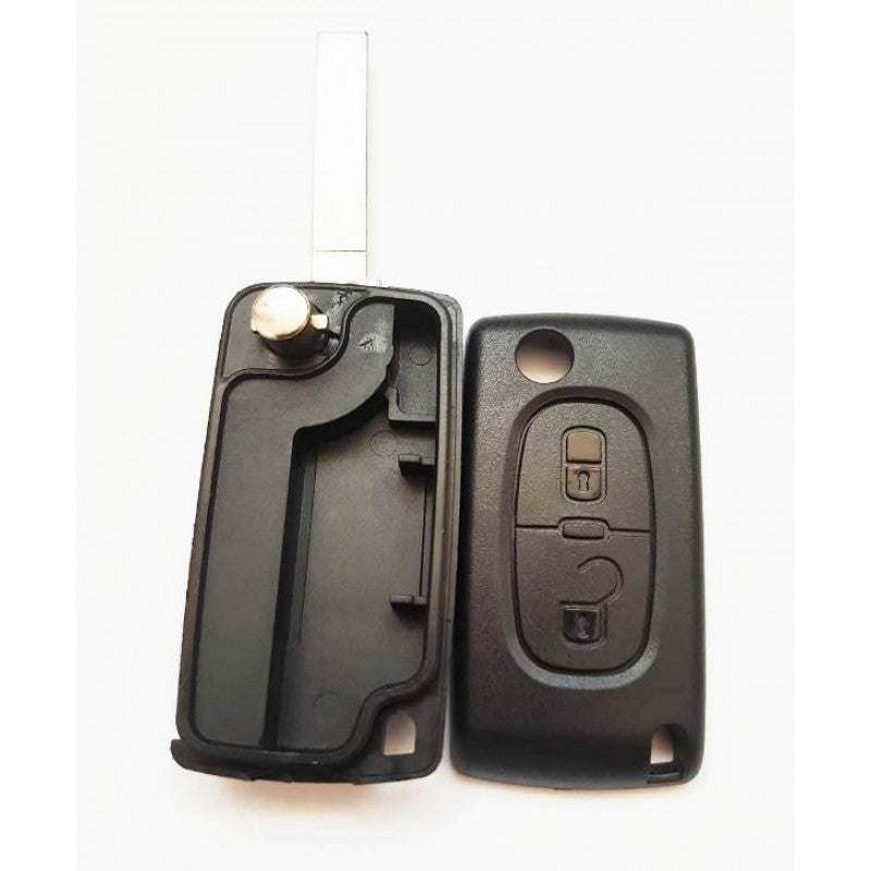 Carcasa Cheie Briceag Citroen, 2 but, fara locas pentru baterie