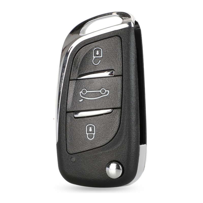 Carcasa Cheie Peugeot, 3 But, cu loc pentru baterie, HU83