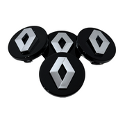 Set 4 Capace Jante Renault – 57mm, Negru