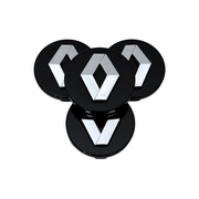 Set 4 Capace Jante Renault – 60mm, Negru