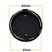 Set 4 Capace Jante Renault – 60mm, Negru