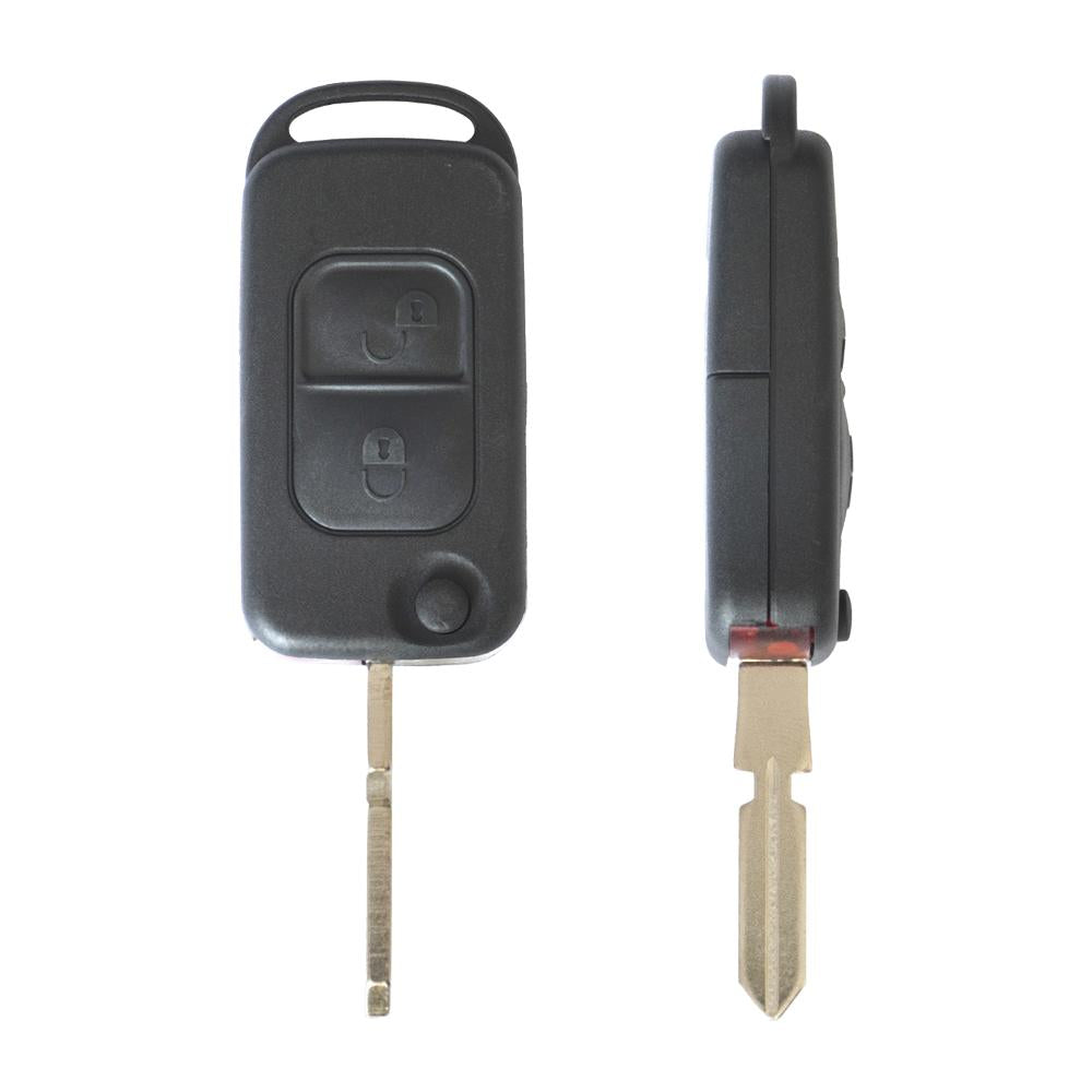 CARCASA CHEIE CONTACT PENTRU MERCEDES CLASSE A (W168) / CLASSE C (W202 / W203) / CLASSE E (W210) / CLASSE G (W461), 2 BUTOANE, CU CHEIE
