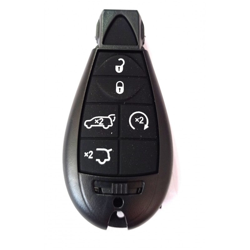 Carcasa cheie Chrysler 5 but +1 buton panica negru