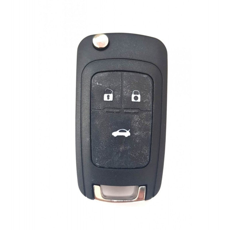Cheie completa Chevrolet, 3 but cu electronica si cip, HU 100, 433 Mhz