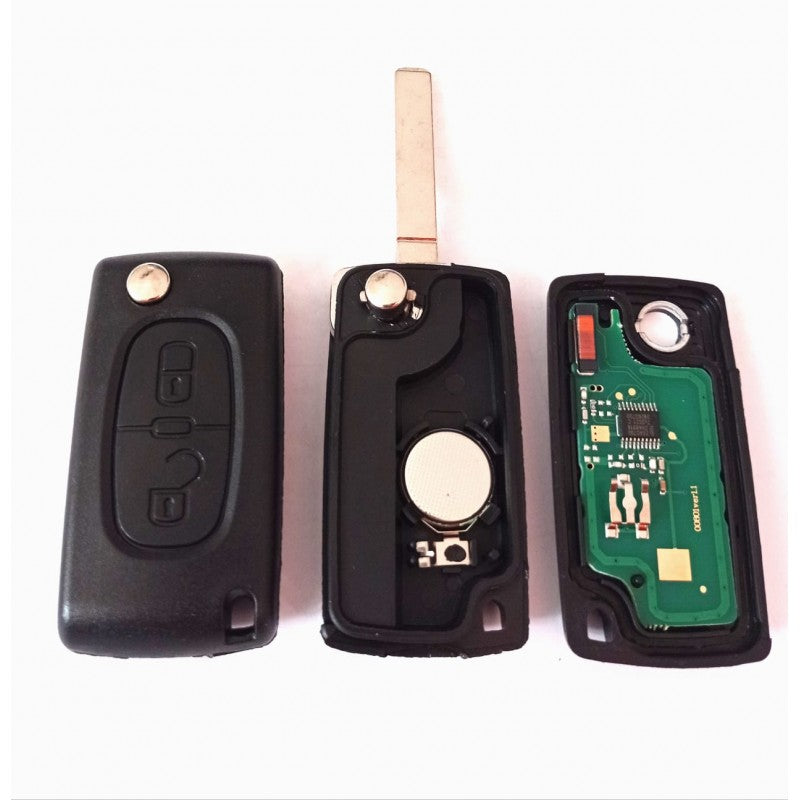 Cheie completa Peugeot 2 but cu electronica ASK 0536