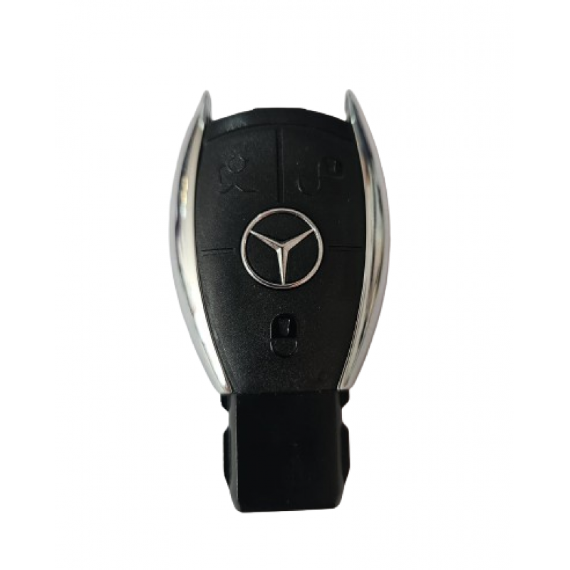 Carcasa cheie Mercede S-class, 3 but, cu logo cu butoane negre