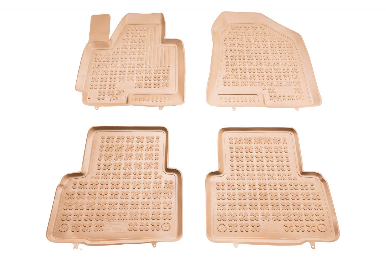 Bézs színű gumi autószőnyegek Hyundai IX35 2010-2015