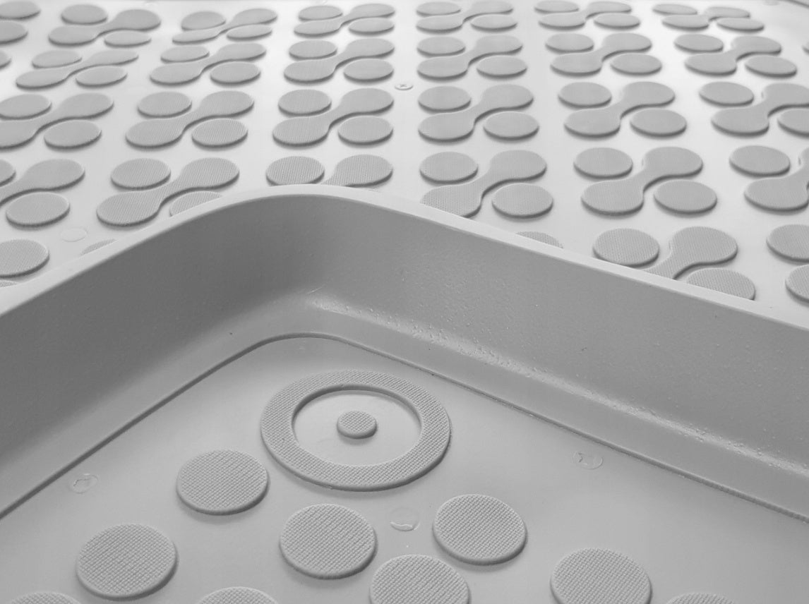 Covorase Presuri Auto Cauciuc Dedicate Gri Audi A6 Allroad Quattro C6 2006 - 2011 | Audi A6 III C6 Pre Facelift 2004 -2008