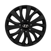 Set 4 capace roti potrivite jantelor de 15 inch compatibile HYUNDAI, Model - 345 Black Edition