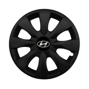 Set 4 capace roti potrivite jantelor de 15 inch compatibile HYUNDAI, Model - 316 Black Edition