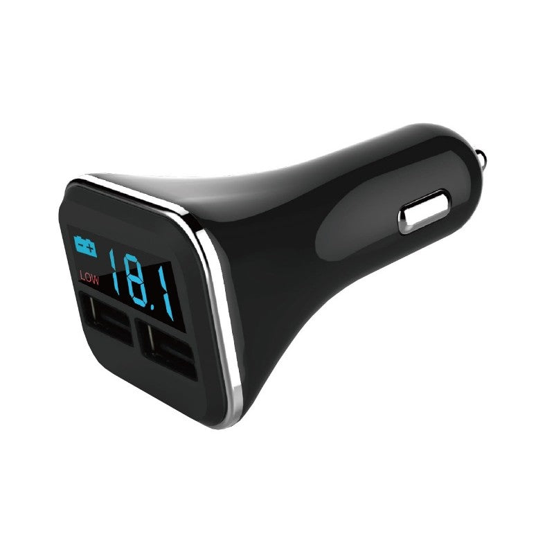 Incarcator masina 2x USB 12-24V 4200mA+voltmetru