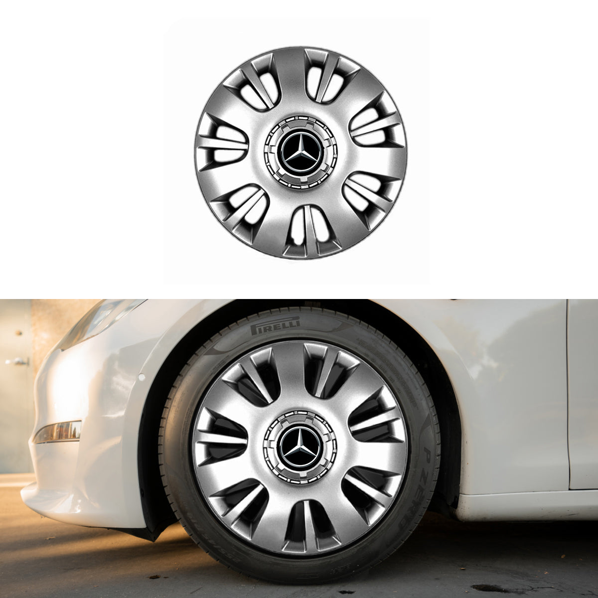 Set 4 capace roti potrivite jantelor de 16 inch compatibile gama MERCEDES model - 407