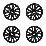 Set 4 capace roti potrivite jantelor de 15 inch compatibile MITSUBISHI, Model - 345 Black Edition