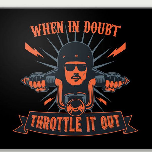 Mousepad Throttle it out 22x18 cm