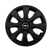 Set 4 capace roti potrivite jantelor de 15 inch compatibile OPEL, Model - 316 Black Edition