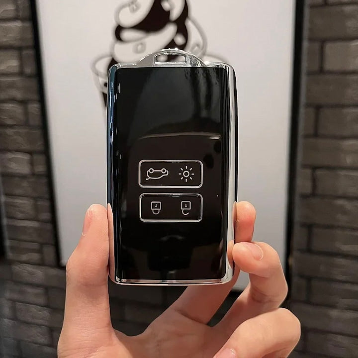 Husa cheie keyless Renault Clio V, Megane IV, Talisman, Kadjar, Zoe, Dacia Duster, Logan 3, Sandero 3, Negru