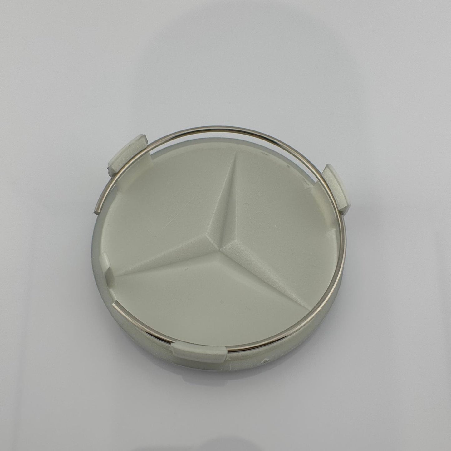 Set 4 Capace Jante Mercedes tip AMG, argintiu, Diametru 75mm