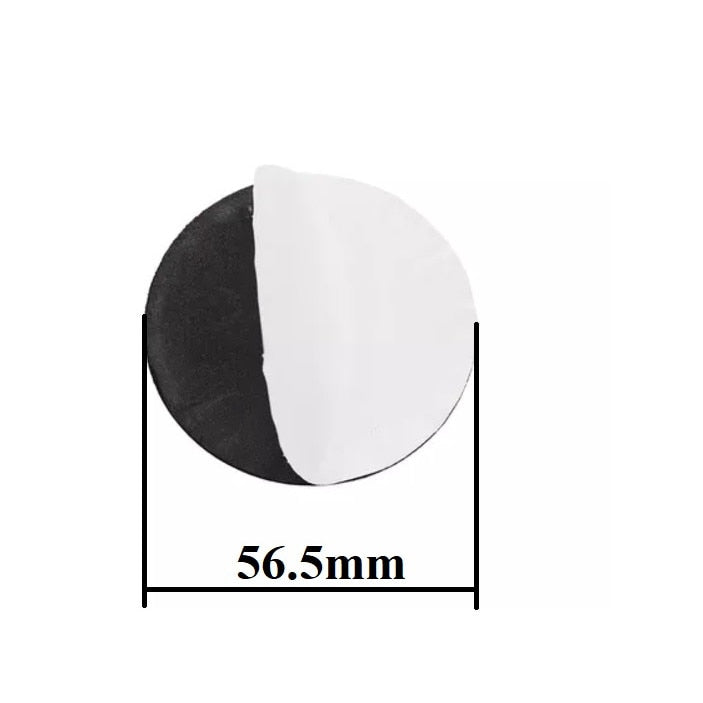 Set 4 stickere Dacia din tabla autoadezive 56mm argintii