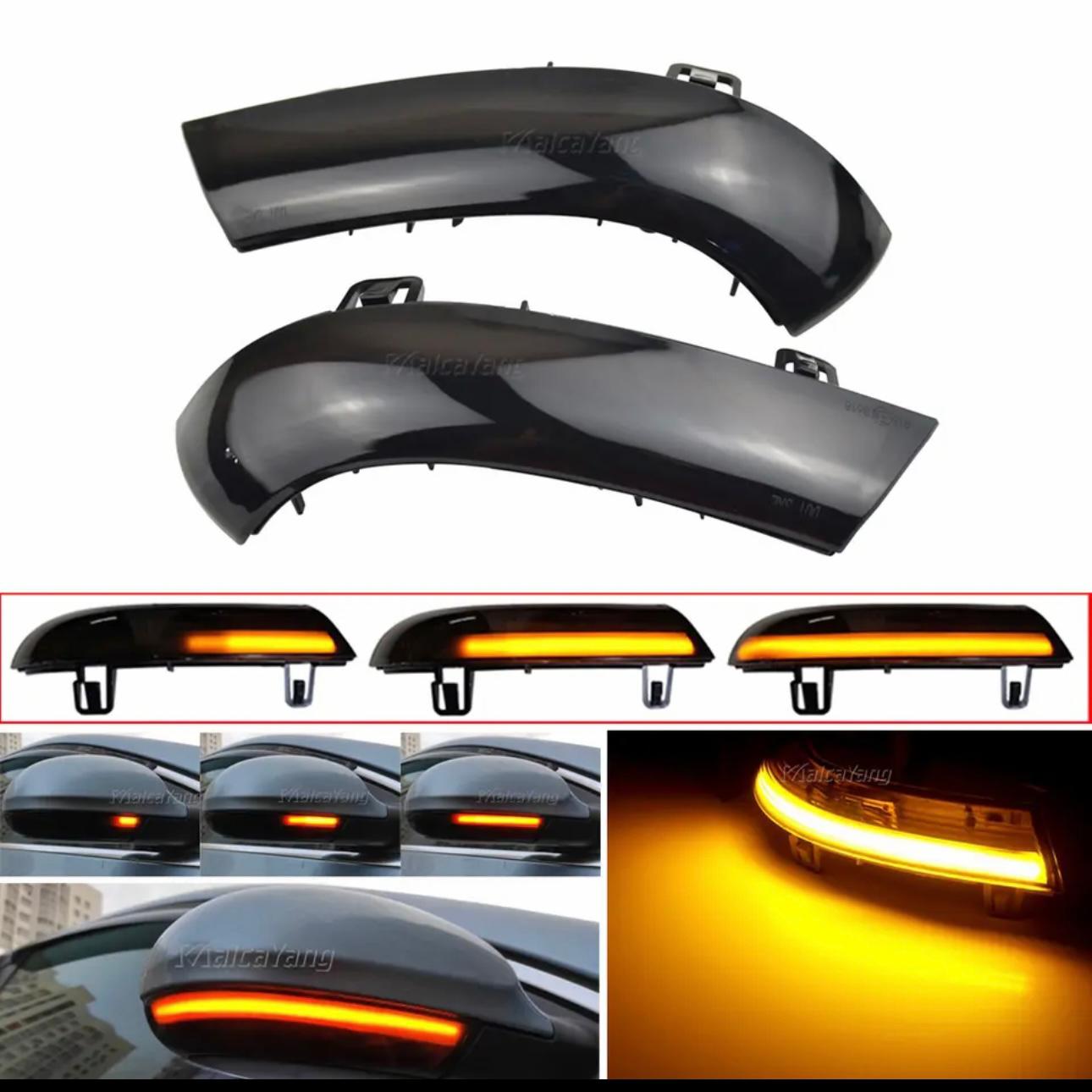 Set Semnalizare Dinamica Oglinda Laterala, compatibil cu Volkswagen VW Golf 5, Golf 6, Passat B6, Eos, Skoda, Seat