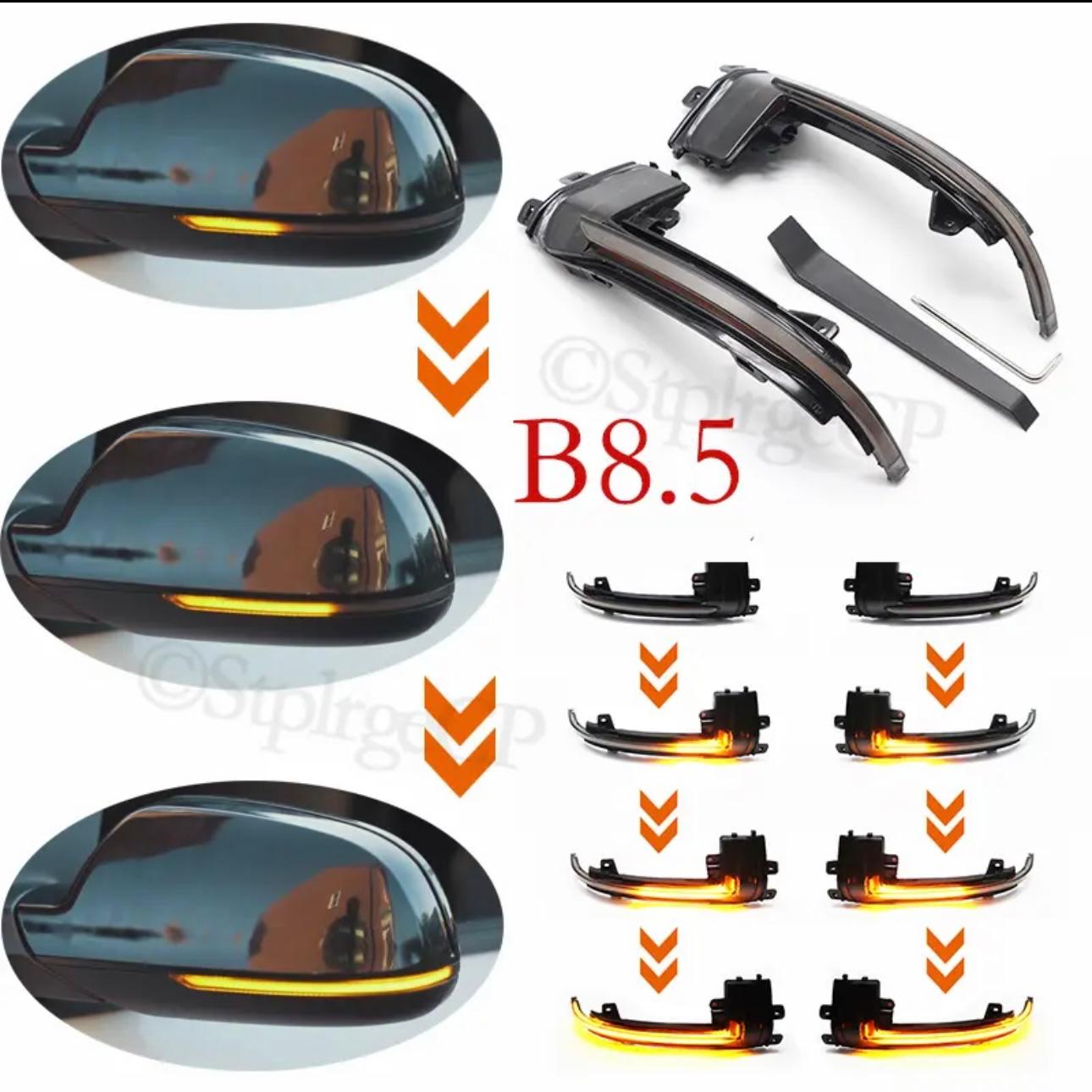 Set 2 Semnalizari Led Oglinda Dinamice, Secventiale compatibile cu : Audi A4 B8, 5, A5 B8, 5, S5, A3 8P, RS3 2012, RS4, RS5