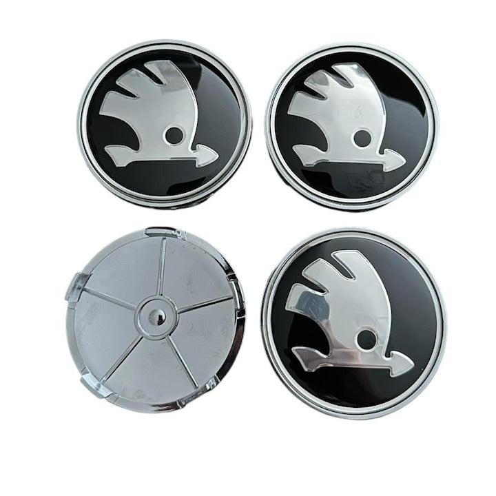 Set 4 capace roti 68mm Skoda compatibil/inlocuitor janta aliaj