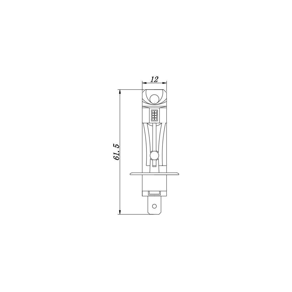 Set 2 Becuri Auto Led H1 14W Off Road Carguard