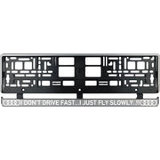 Set 2 bucati, suport numar inmatriculare argintiu Audi Drive