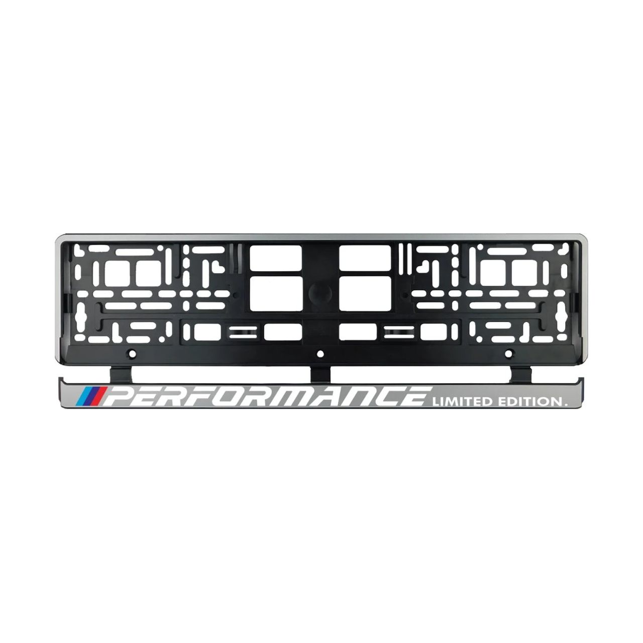 Комплект от 2 броя, сребърни стойки за регистрационни номера BMW Performance