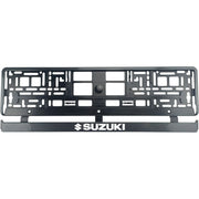 Set 2 bucati, suport numar inmatriculare Carbon, Suzuki