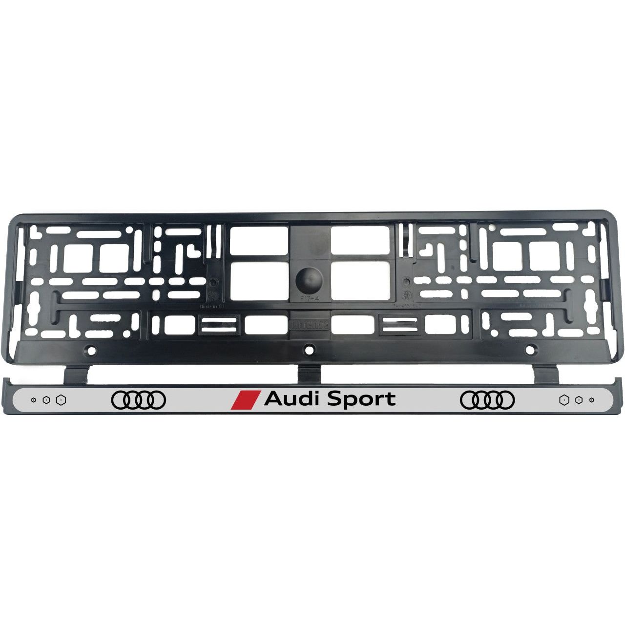 Set 2 bucati, Suport Numar Inmatriculare pentru Audi Sport