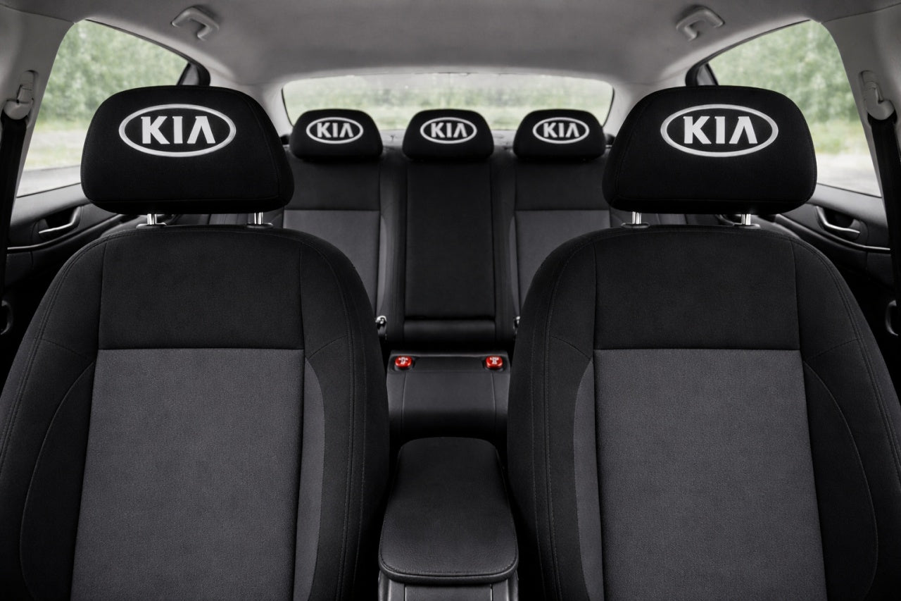 Set 2 huse tetiere negre, pentru gama auto KIA