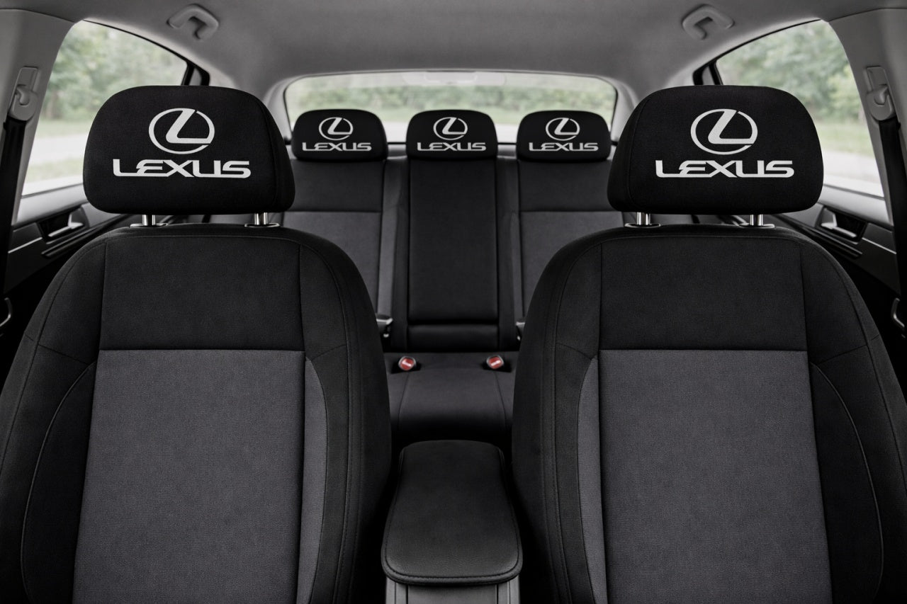 Set 2 huse tetiere negre, pentru gama auto LEXUS