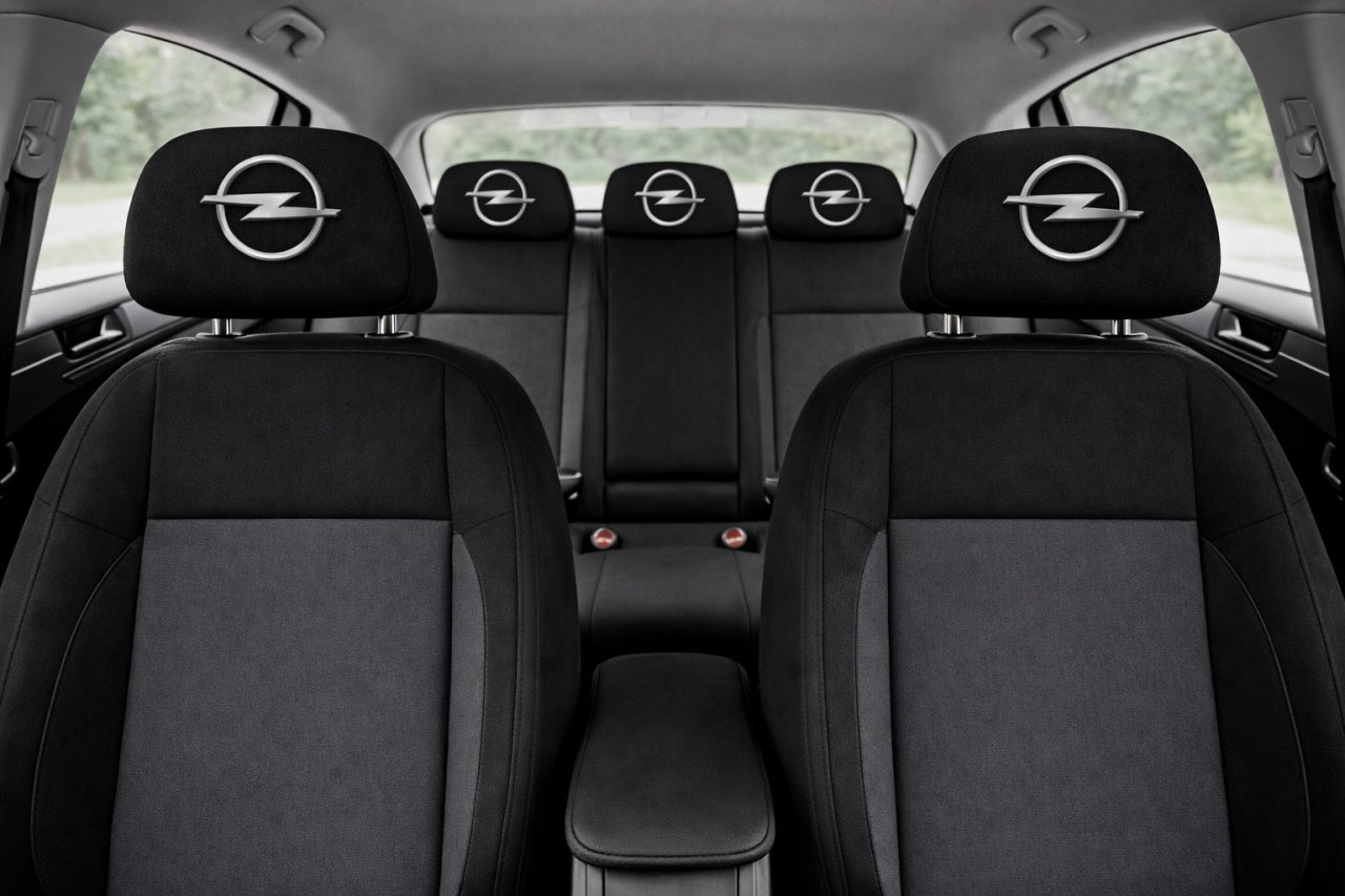 Set 2 huse tetiere negre, pentru gama auto OPEL
