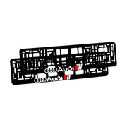 Set 2 suporturi numar inmatriculare personalizat Audi