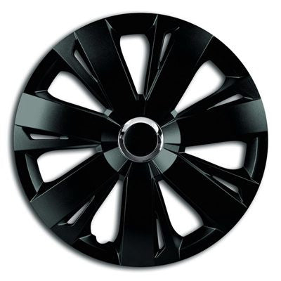 Set 4 Capace ENERGY NEGRE CU INEL CROMAT R15