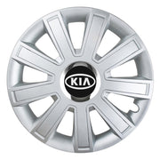 Set 4 Capace Roti, potrivite jantelor de R14, pentru Kia, model flash cromat