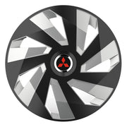 Set 4 Capace Roti, potrivite jantelor de R14, pentru Mitsubishi, model vector black and silver